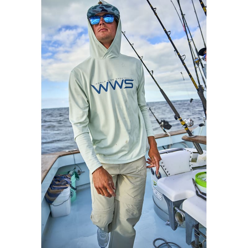 World Wide Sportsman 3D Cool Logo Long-Sleeve Hoodie