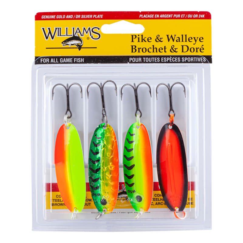Williams Pike & Walleye Wabler Spoon Kit