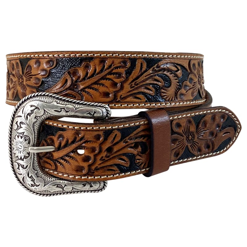 RedHead Ranch Tooled Leather Belt