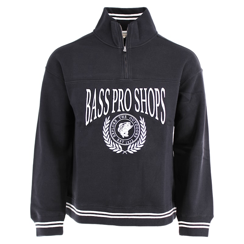 Bass Pro Shops Embroidered Quarter-Zip Sweatshirt