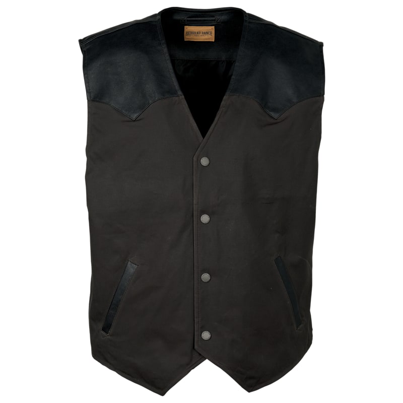 RedHead Ranch Richland Waxed Cotton Western Vest
