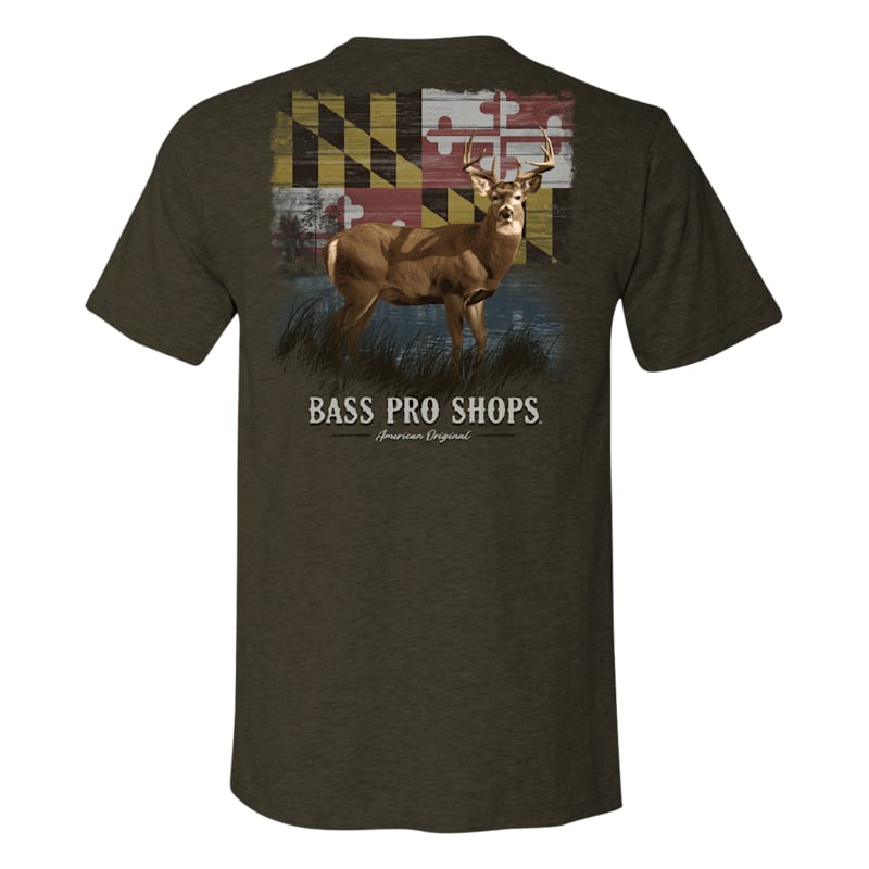 Bass Pro Shops Deer Flag State Graphic Short-Sleeve T-Shirt