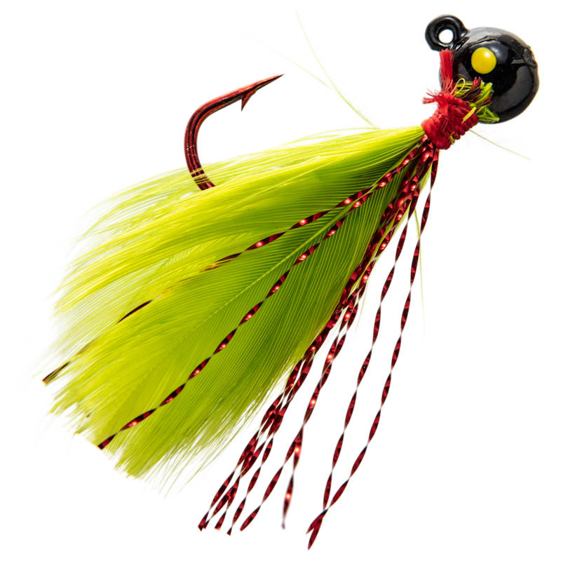 Custom Jigs and Spins Flu Flu Glitter Jig