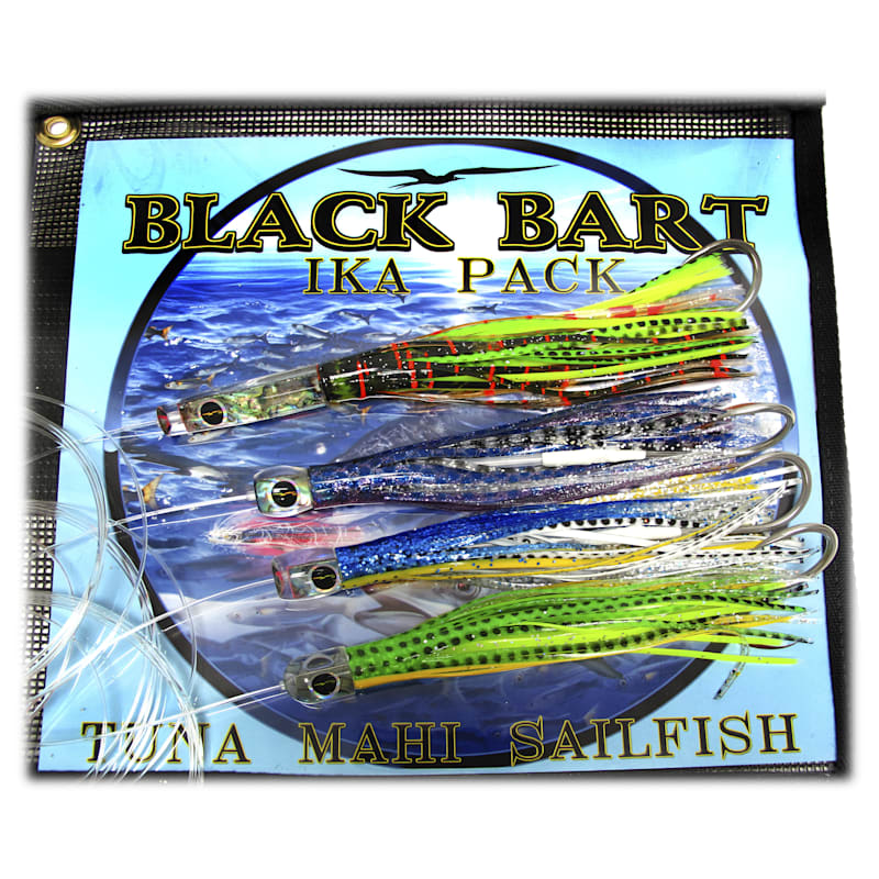 Black Bart Ika Rigged Lure Pack