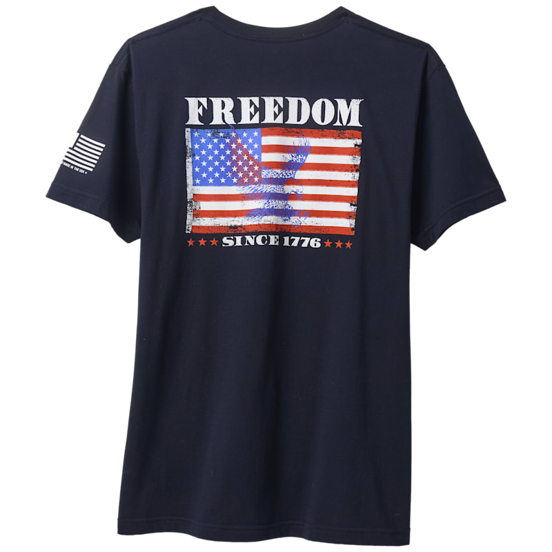 Land of the Free Freedom Flag Short-Sleeve T-Shirt