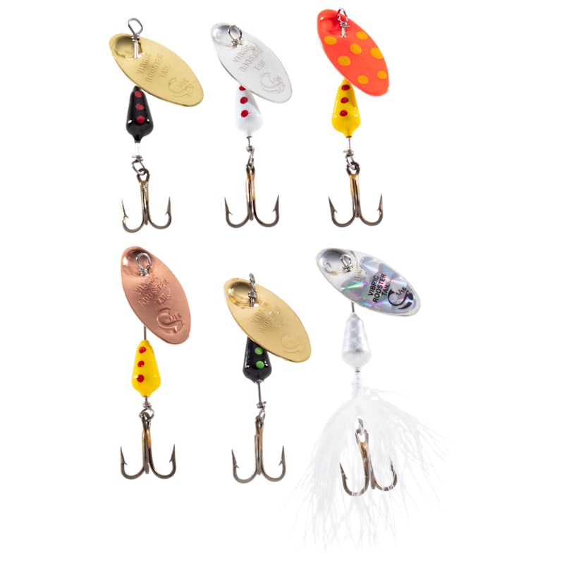Worden's Vibric Rooster Tail Predator 6-Pack