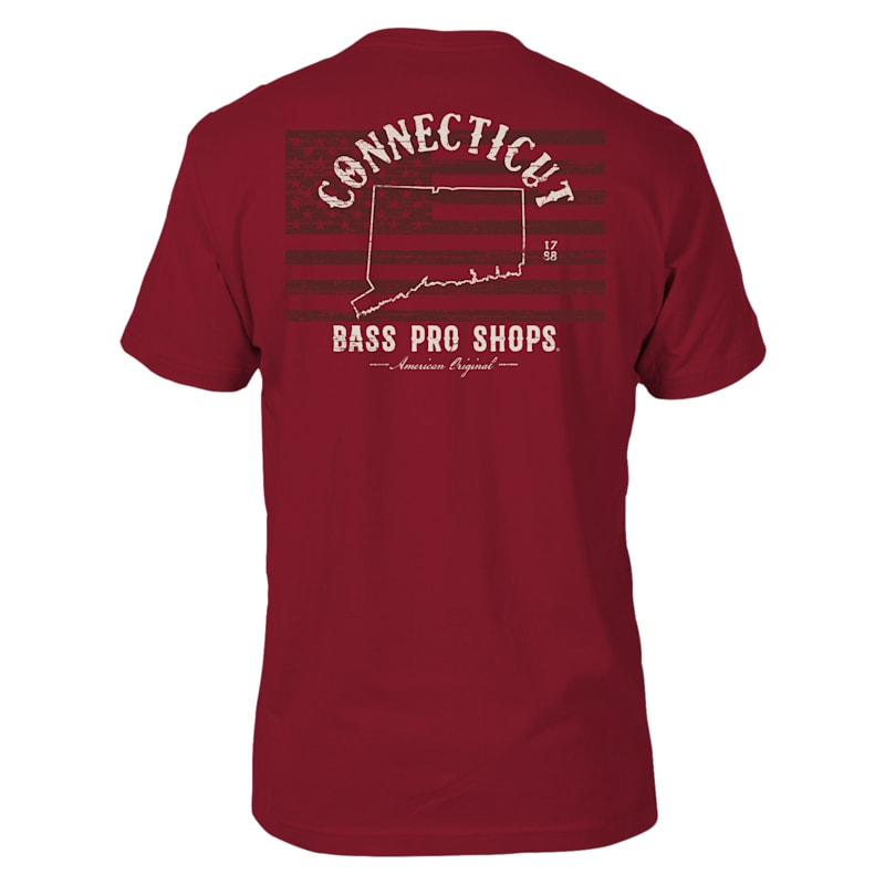 Bass Pro Shops State Graphic Flag Short-Sleeve T-Shirt for Men