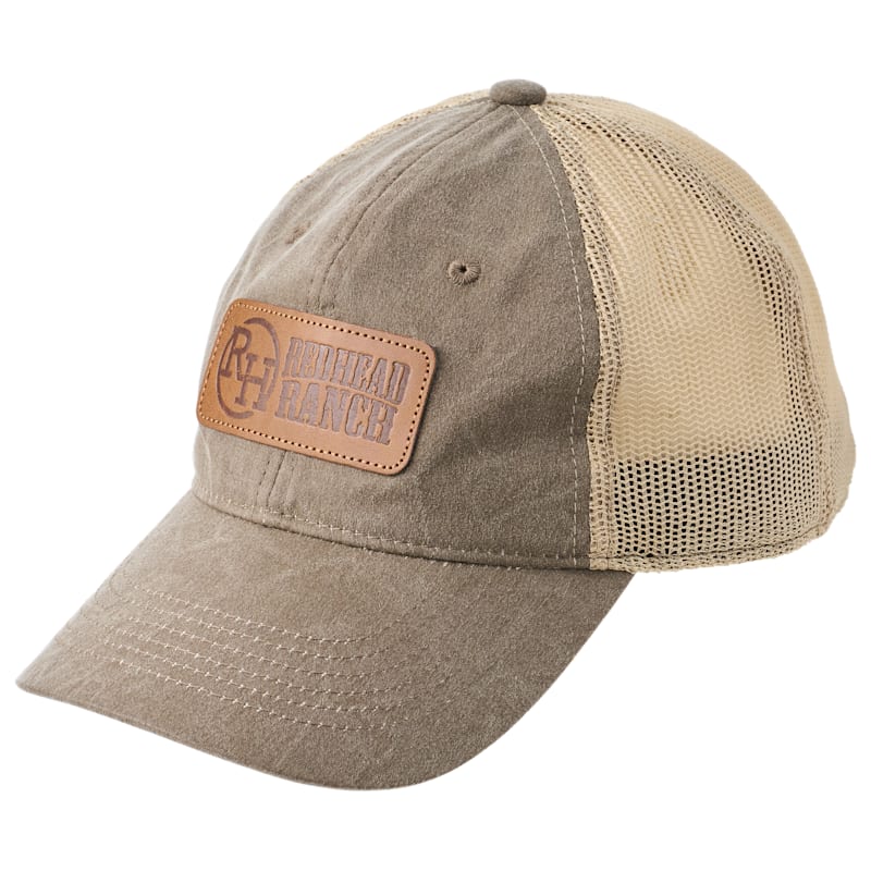 RedHead Ranch Distressed Leather Trucker Cap