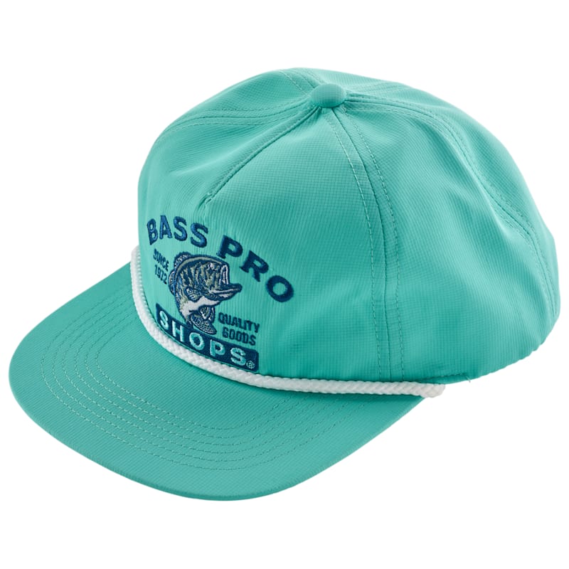 Bass Pro Shops Embroidered Nylon Flat-Bill Rope Cap