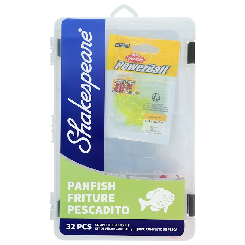 Shakespeare Catch More Fish Panfish Tackle Box Kit