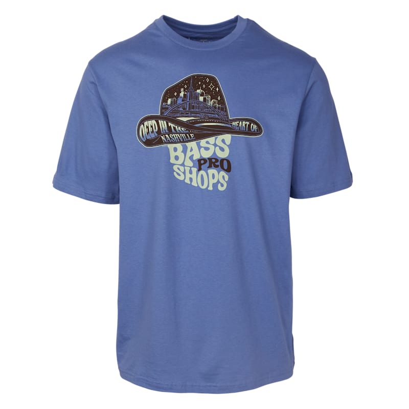 Bass Pro Shops Nashville Cowboy Hat Short-Sleeve T-Shirt for Men