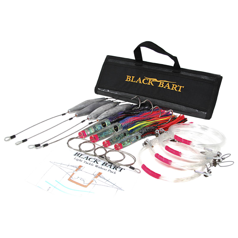 Black Bart Wahoo Rigged Light Lure Pack