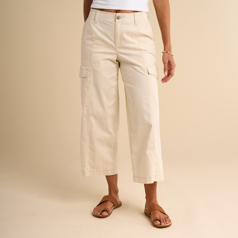 Natural Reflections Marina Cargo Cropped Pants