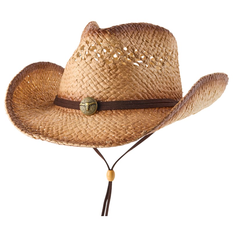 RedHead Ranch Packable Straw Western Hat