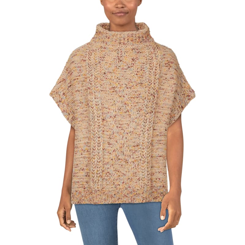 Natural Reflections Clay Stitched Poncho