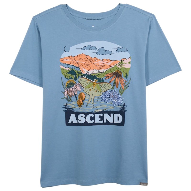 Ascend Mountain Meadow Graphic Short-Sleeve T-Shirt