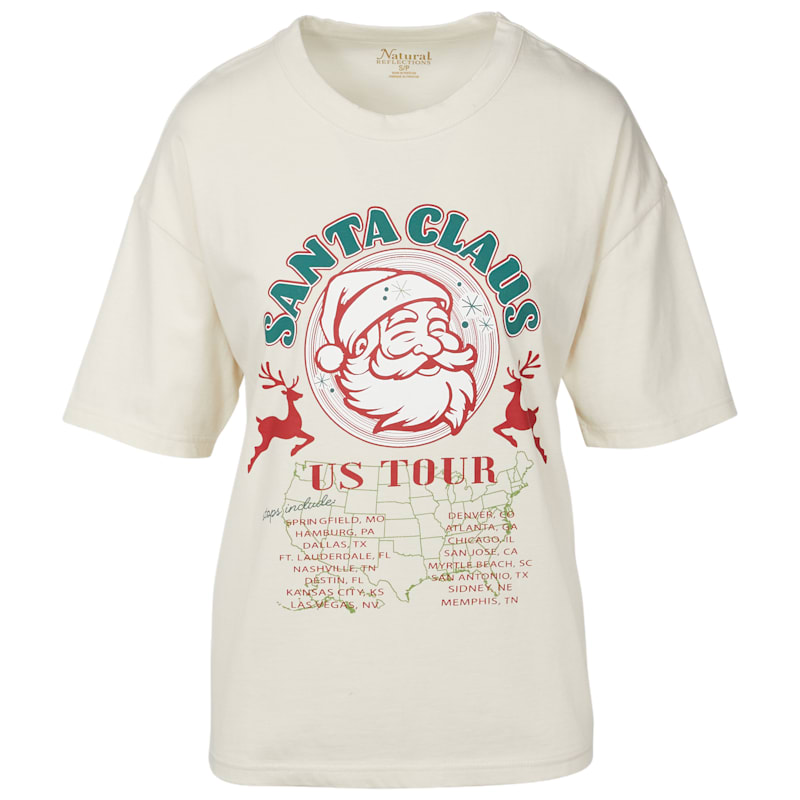 Natural Reflections Santa's World Tour Short-Sleeve T-Shirt