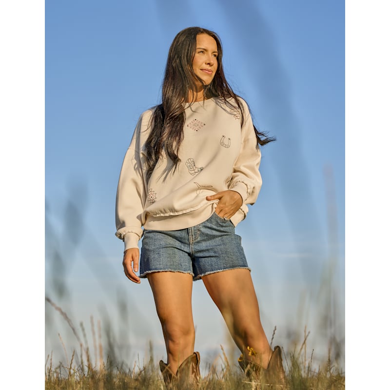 RedHead Ranch Crew-Neck Long-Sleeve Sweatshirt