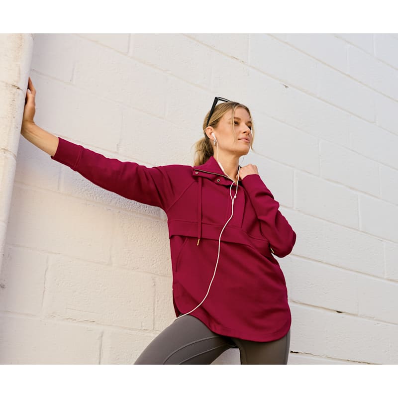 Natural Reflections Soft Haven Half-Zip Long-Sleeve Pullover Tunic