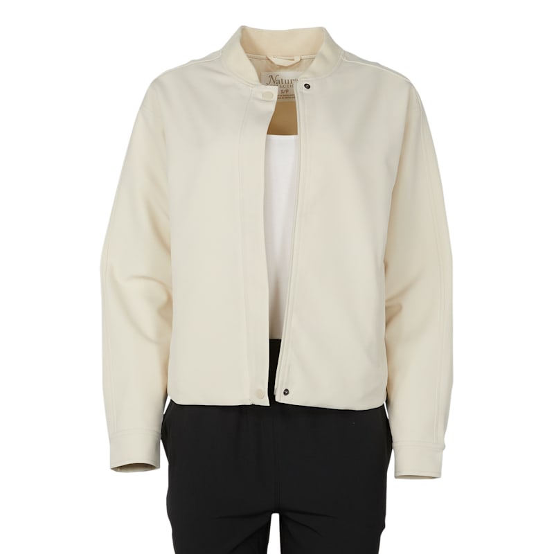 Natural Reflections Stretch Tech Bomber Jacket