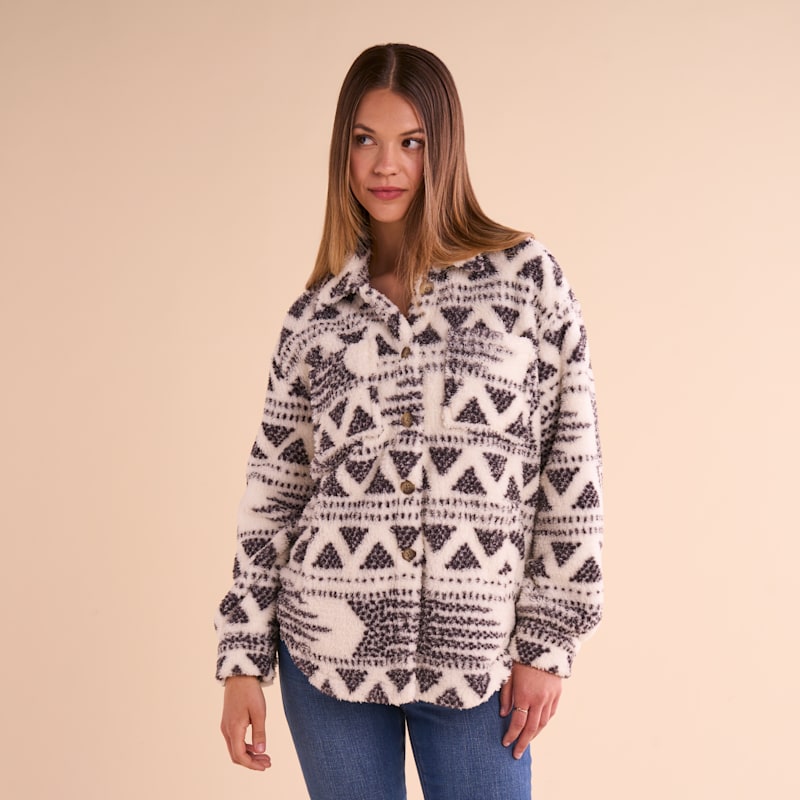 Natural Reflections Sherpa Shirt Jacket