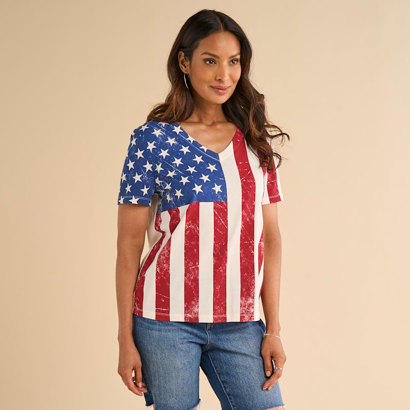 Natural Reflections Vintage Flag Short-Sleeve T-Shirt