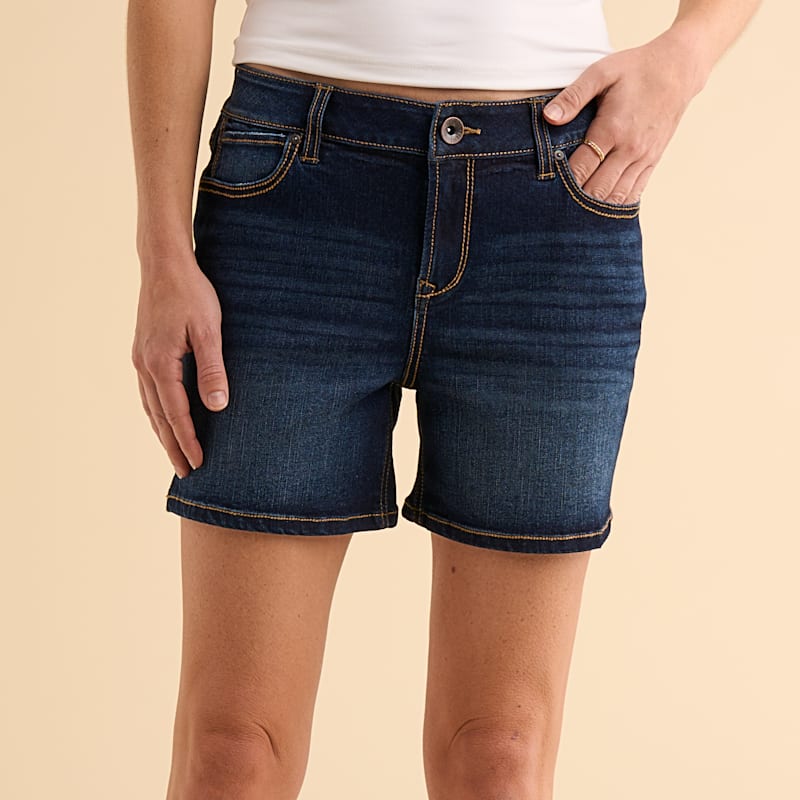 Natural Reflections 5-Pocket Denim Shorts