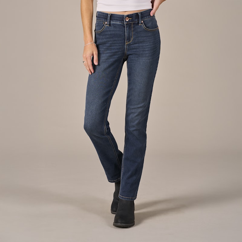 Natural Reflections Ab Slimmer Straight-Leg Jeans