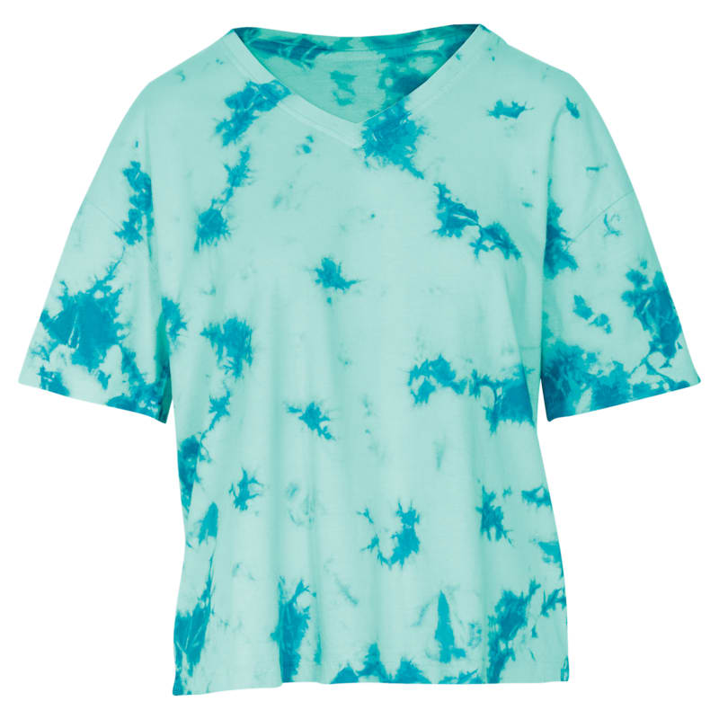 Natural Reflections Sun Wash Tie-Dye V-Neck Short-Sleeve Tee