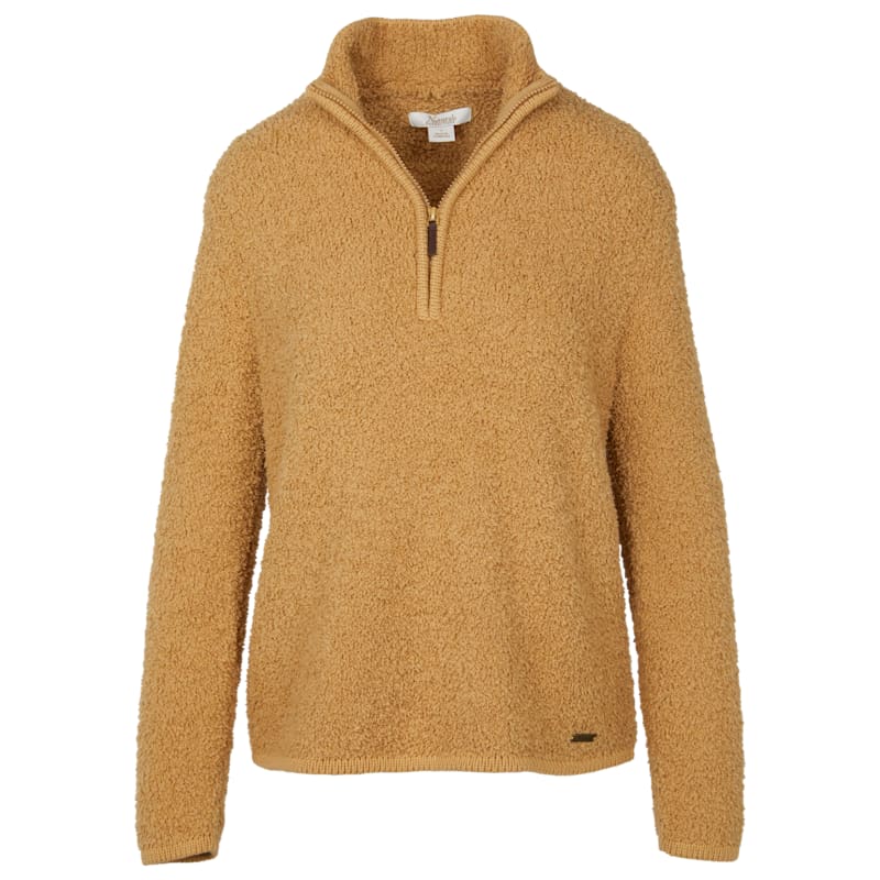 Natural Reflections Sherpa Cabin Quarter-Zip Long-Sleeve Sweater
