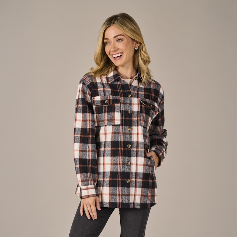 Natural Reflections Rustic Ridge Flannel Shirt Jacket