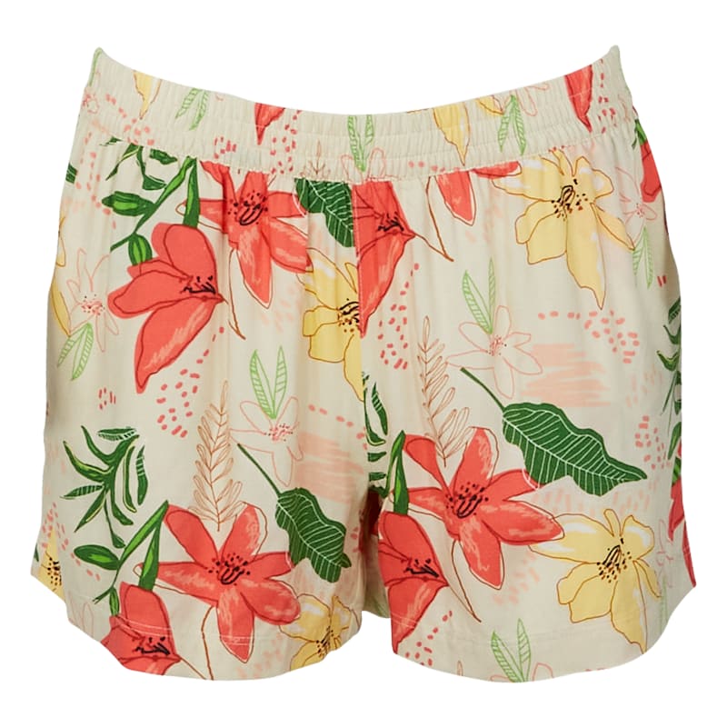 Natural Reflections Tropical Print Shorts
