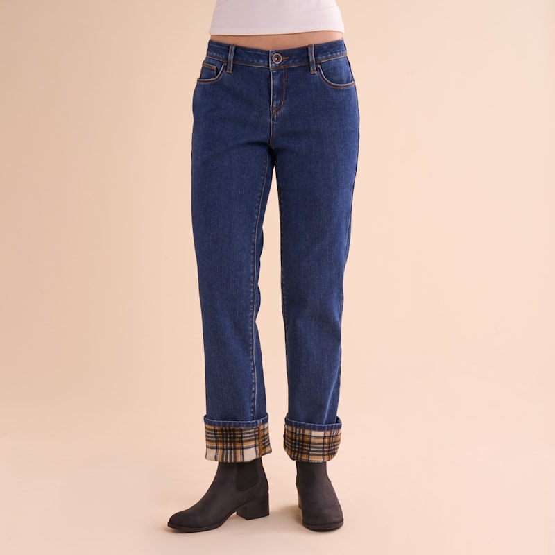 Natural Reflections Bonded Fleece-Lined Jeans
