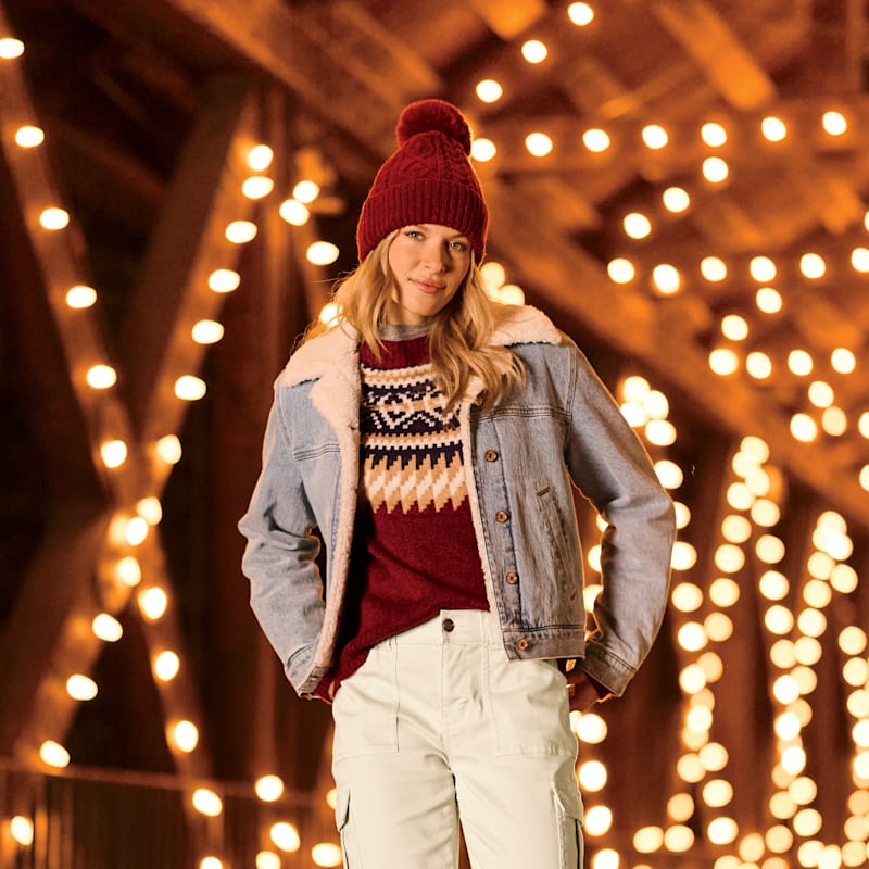 Natural Reflections Fairisle Crew-Neck Sweater