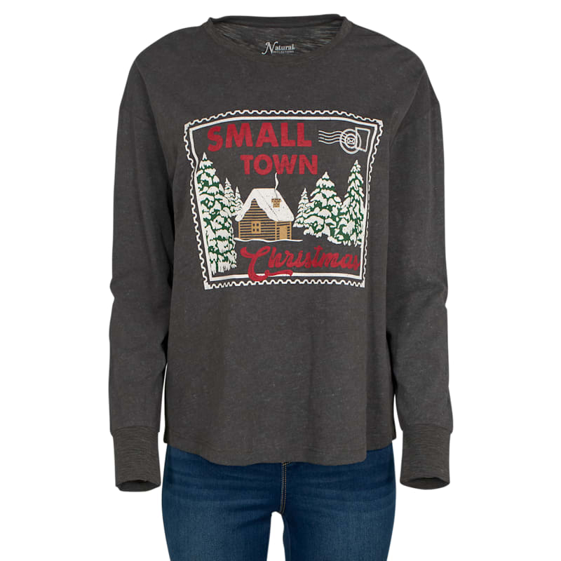 Natural Reflections Small Town Christmas Long-Sleeve T-Shirt