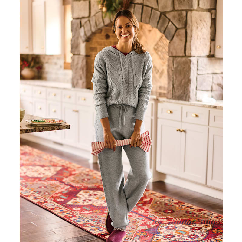 Natural Reflections Cable Sweater Joggers