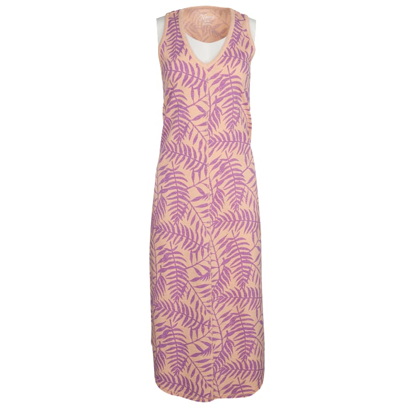 Natural Reflections Leafy Printed Midi Tank Dress