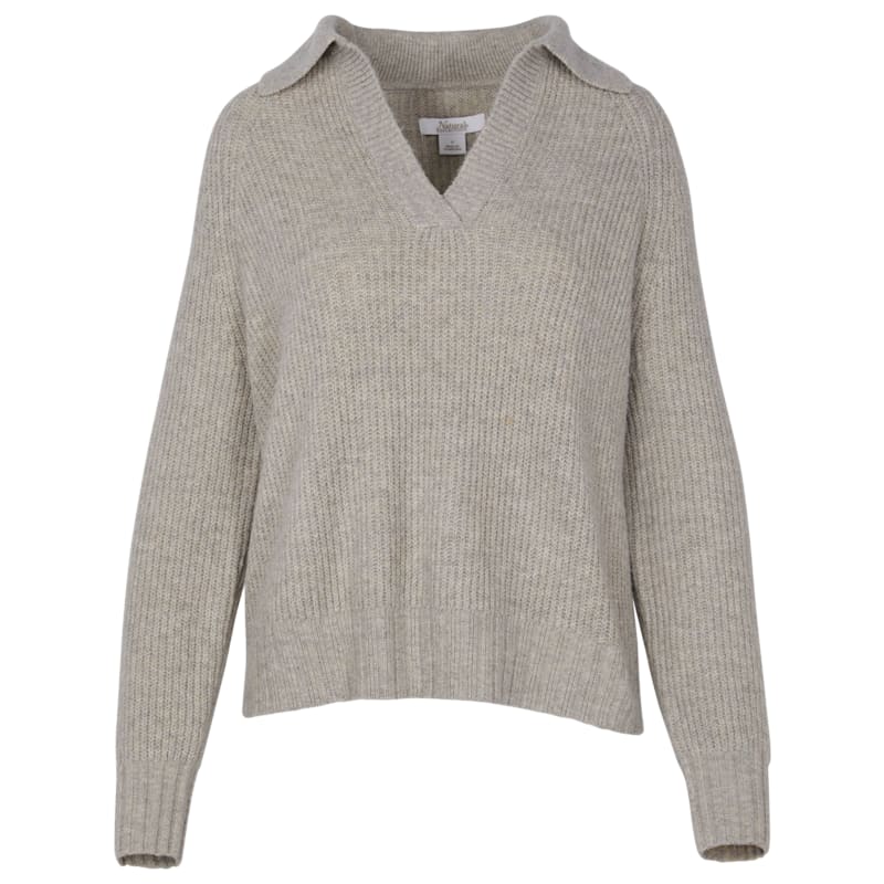 Natural Reflections Caspian Collared Long-Sleeve Sweater