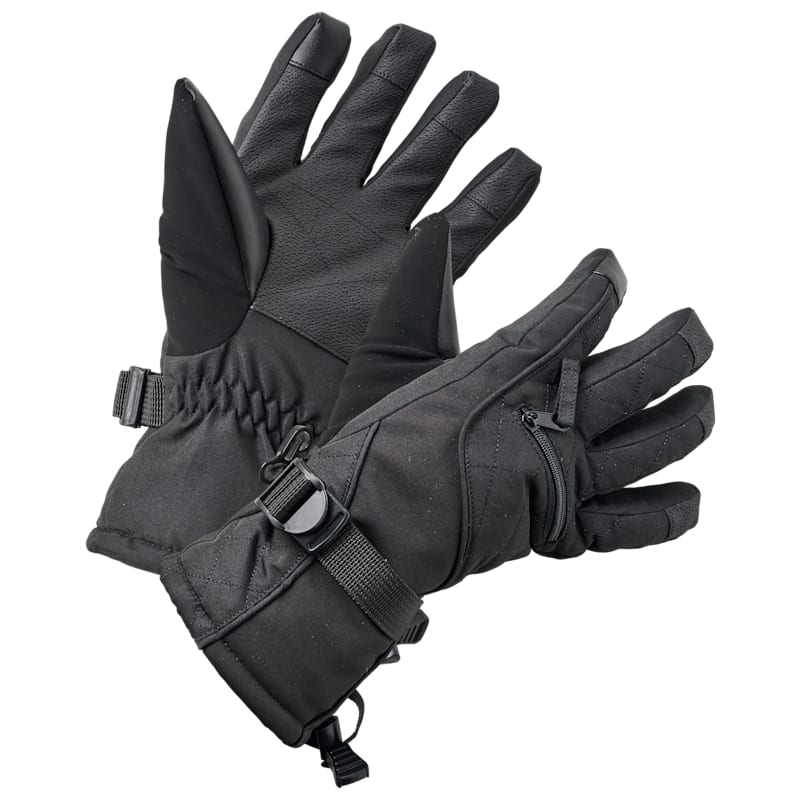 Natural Reflections Quilted Softshell Ski Gloves