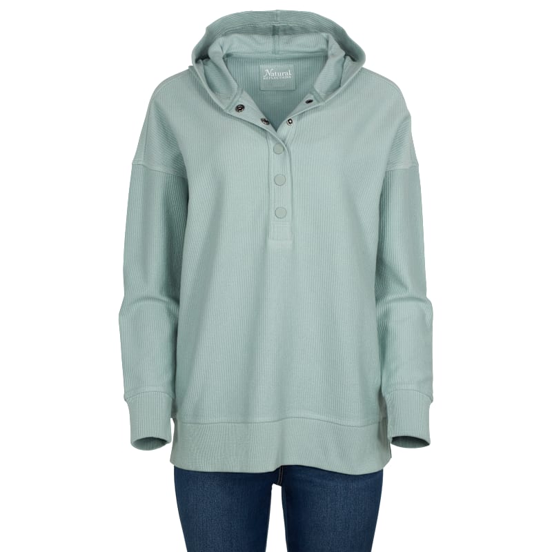 Natural Reflections Ribbed Pullover Hoodie