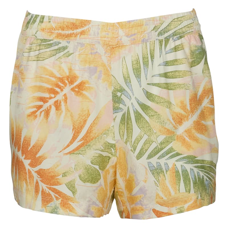 Natural Reflections Tropical Resort Print Shorts