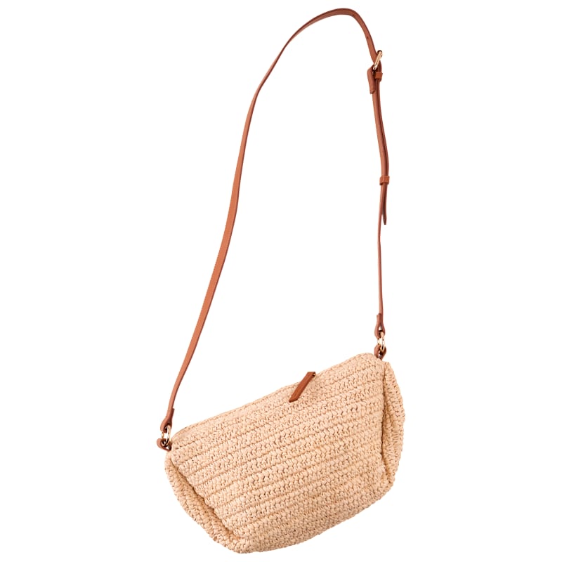 Natural Reflections Cape Straw Crossbody Bag