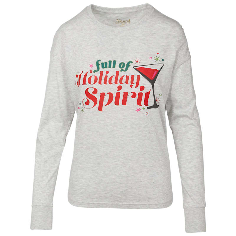 Natural Reflections Holiday Spirit Long-Sleeve T-Shirt