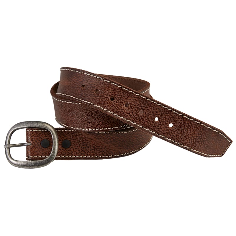 Natural Reflections Pebbled Leather Belt