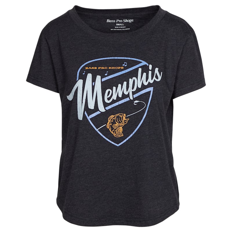 Bass Pro Shops Guitar Pick Memphis Short-Sleeve T-Shirt for Ladies