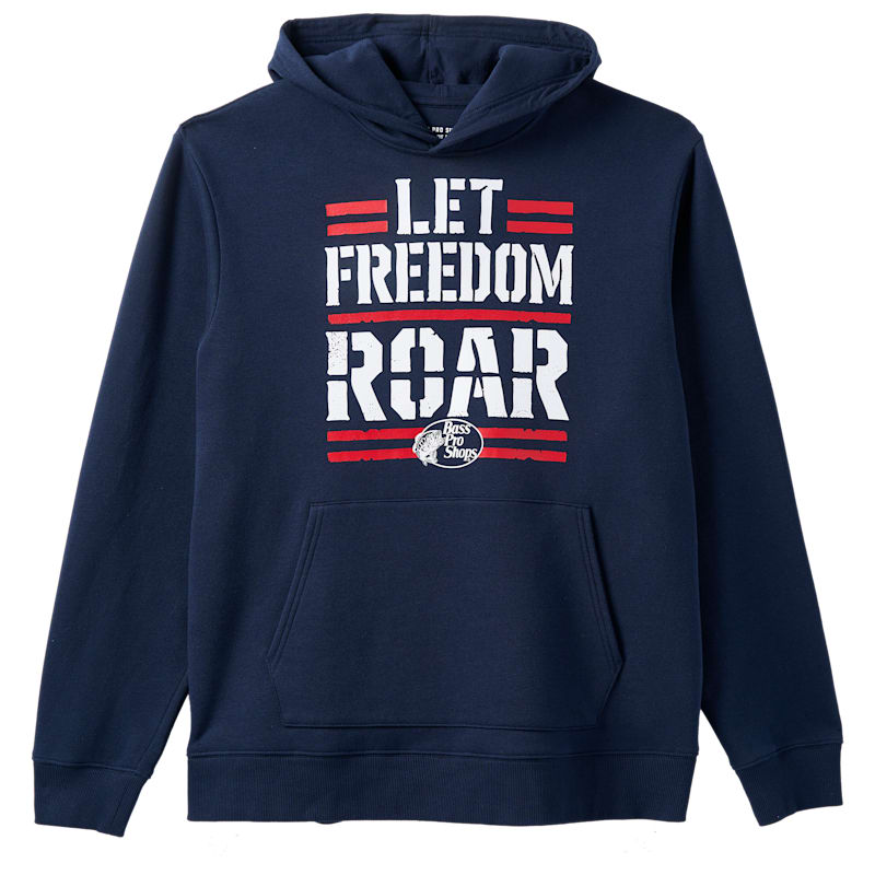 Land of the Free Let Freedom Roar Fleece Hoodie
