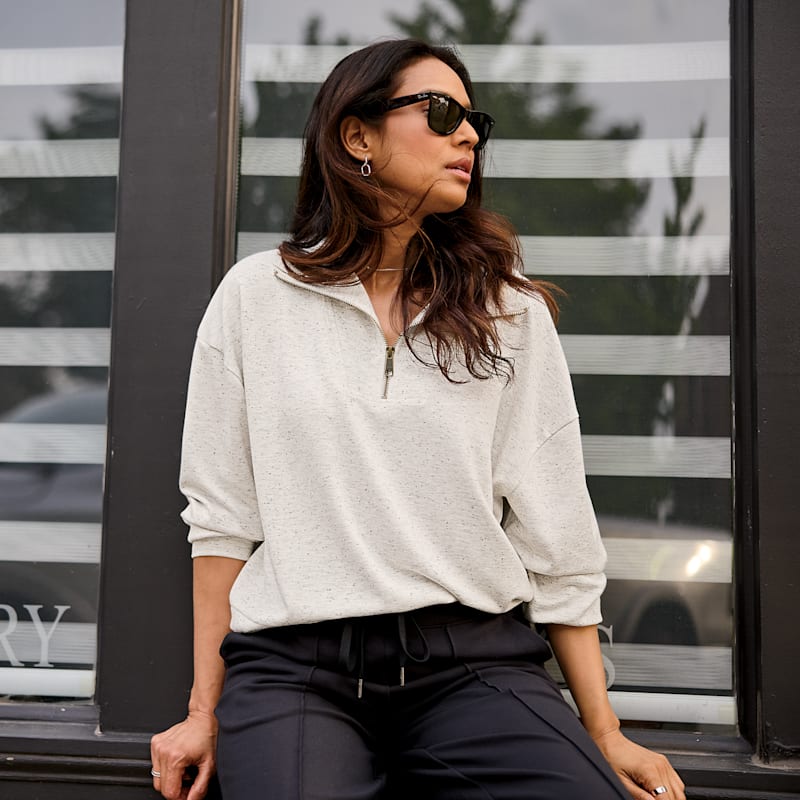 Natural Reflections Soft Haven Quarter-Zip Sweatshirt