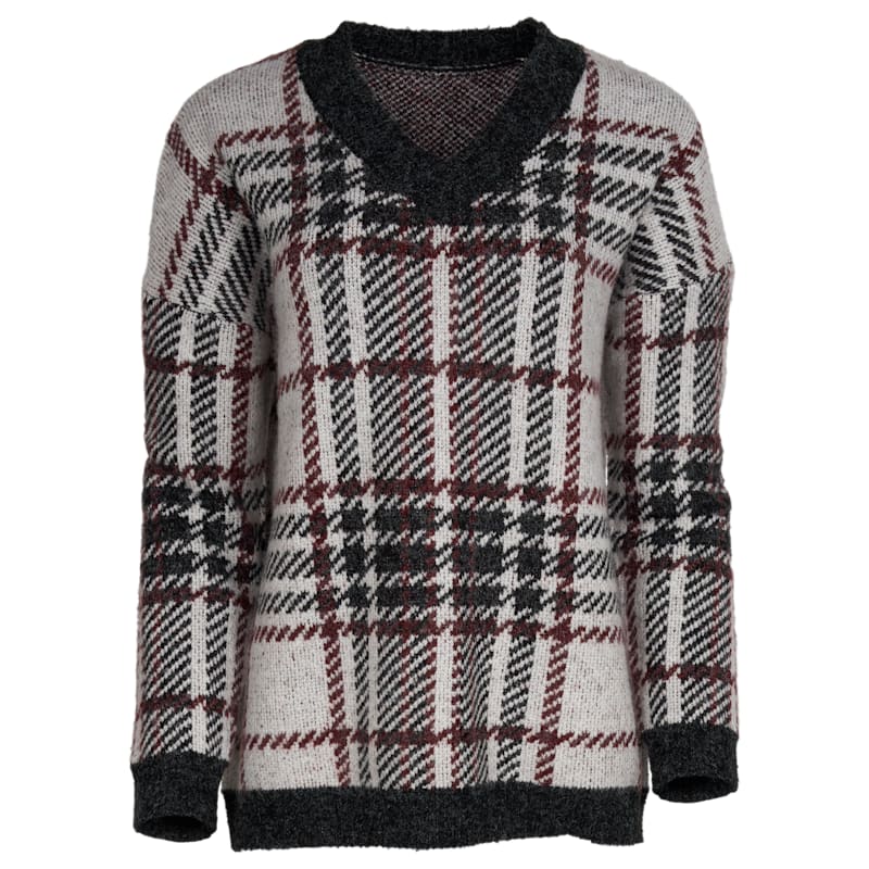 Natural Reflections Woodsman V-Neck Long-Sleeve Sweater