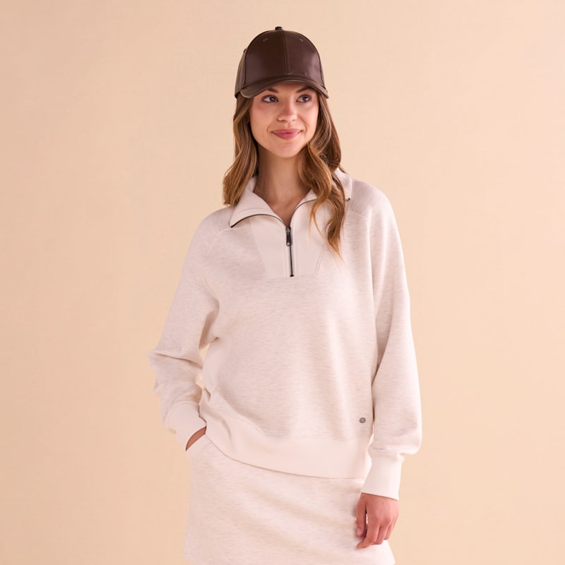 Natural Reflections Soft Haven Quarter-Zip Long-Sleeve Pullover