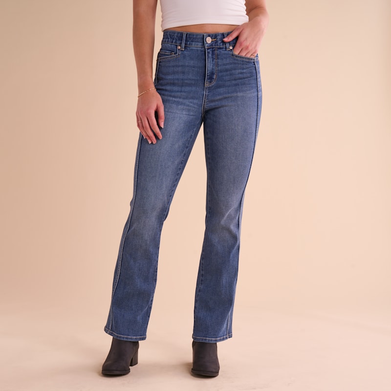 Natural Reflections Front Seam Bootcut Jeans